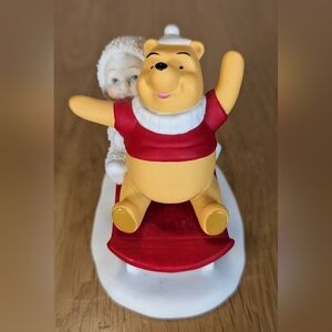 Dept. 56 Snowbabies Sledding With Pooh Figurine
